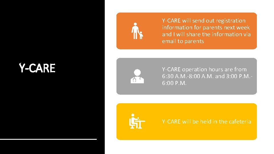 Y-CARE will send out registration information for parents next week and I will share