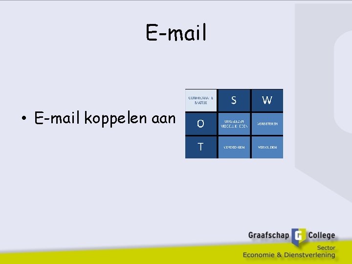 E-mail • E-mail koppelen aan 