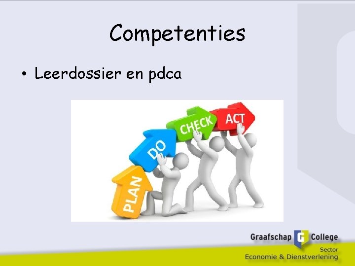 Competenties • Leerdossier en pdca 