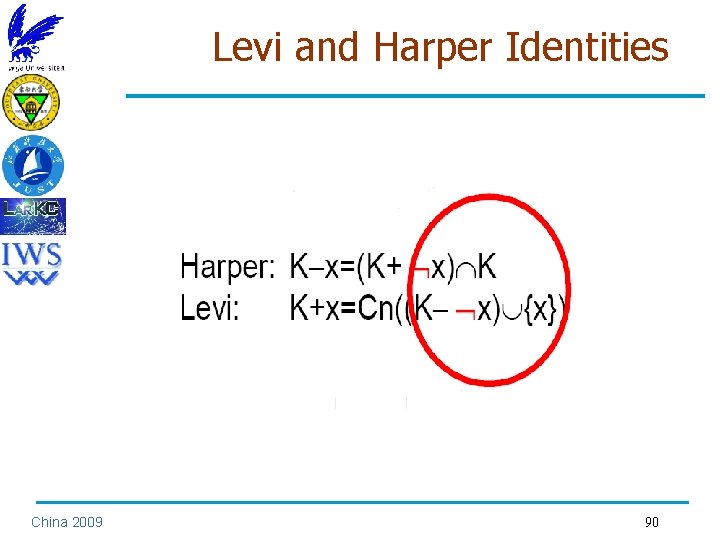 Levi and Harper Identities China 2009 90 