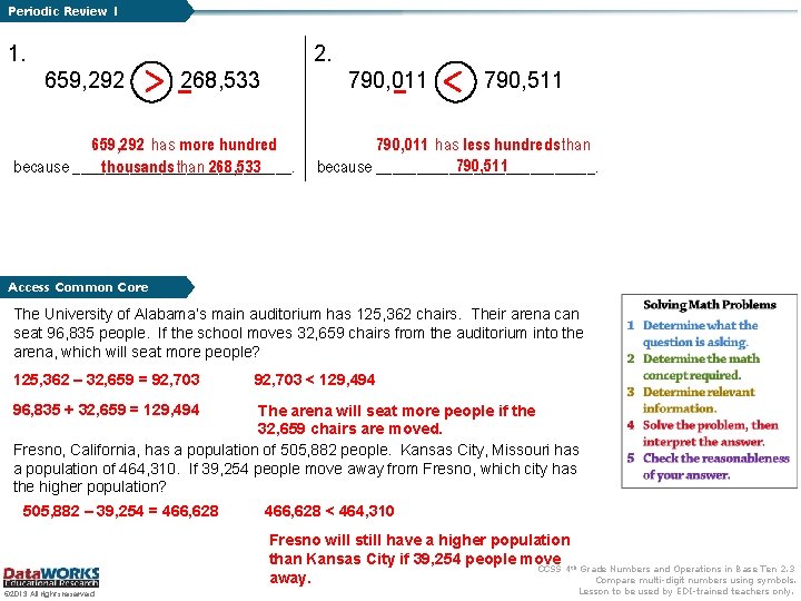 Periodic Review 1 1. 2. 659, 292 268, 533 790, 011 659, 292 has