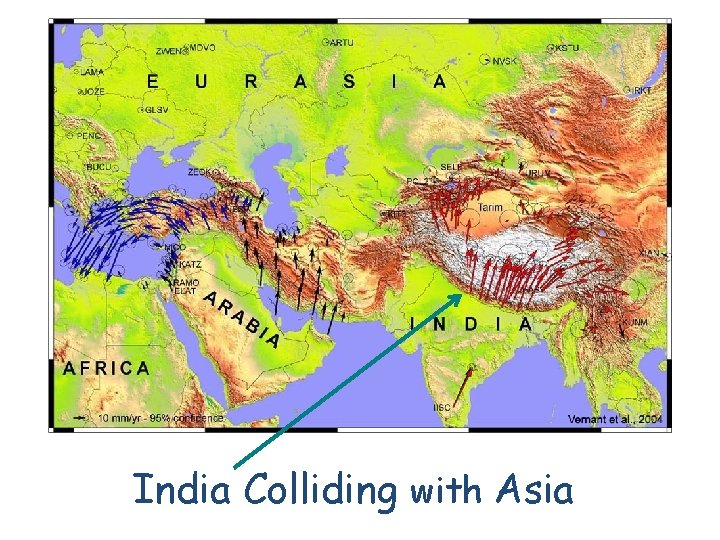 India Colliding with Asia 