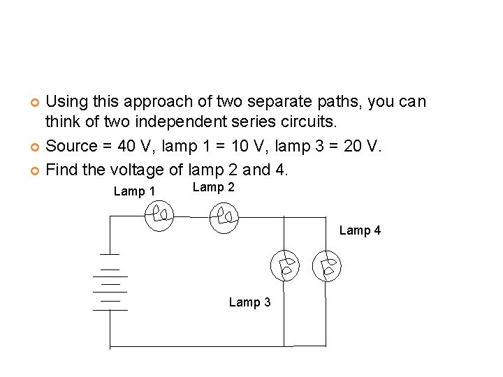 Using this approach of two separate paths, you can think of two independent series