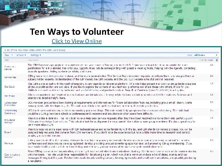 Ten Ways to Volunteer Click to View Online 