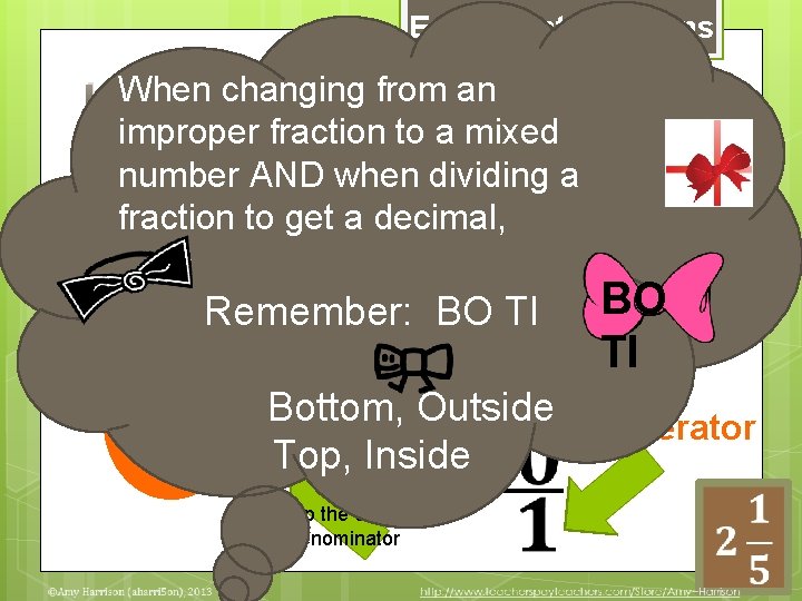 Equivalent Fractions When changing from anan improper How can you change improper to a
