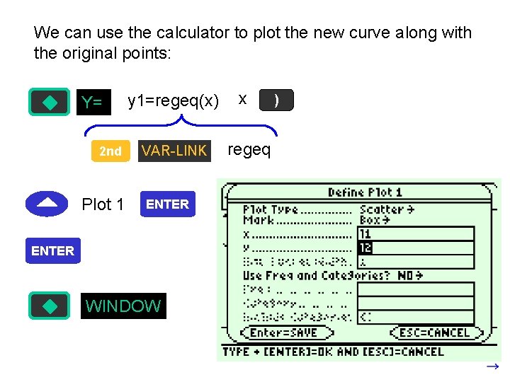 We can use the calculator to plot the new curve along with the original