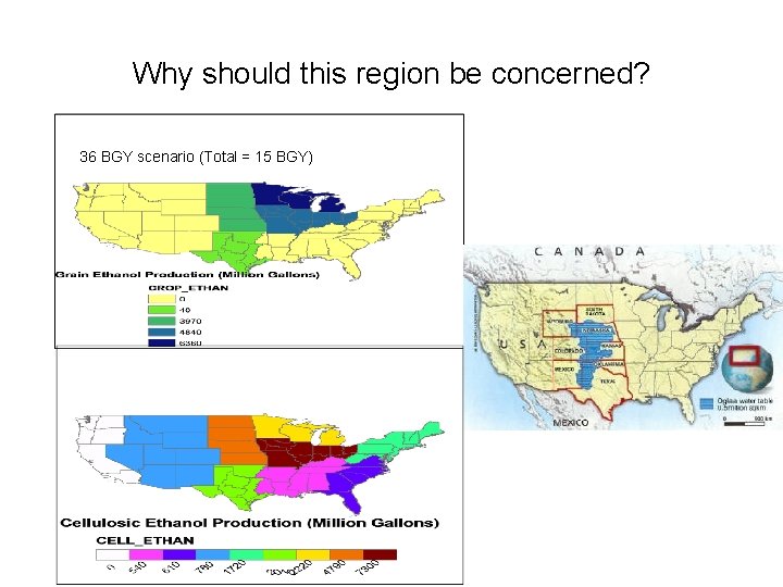 Why should this region be concerned? 36 BGY scenario (Total = 15 BGY) 