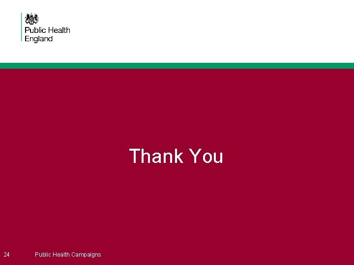 Thank You 24 Public Health Campaigns 