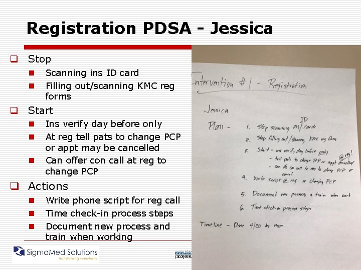 Registration PDSA - Jessica q Stop n n Scanning ins ID card Filling out/scanning