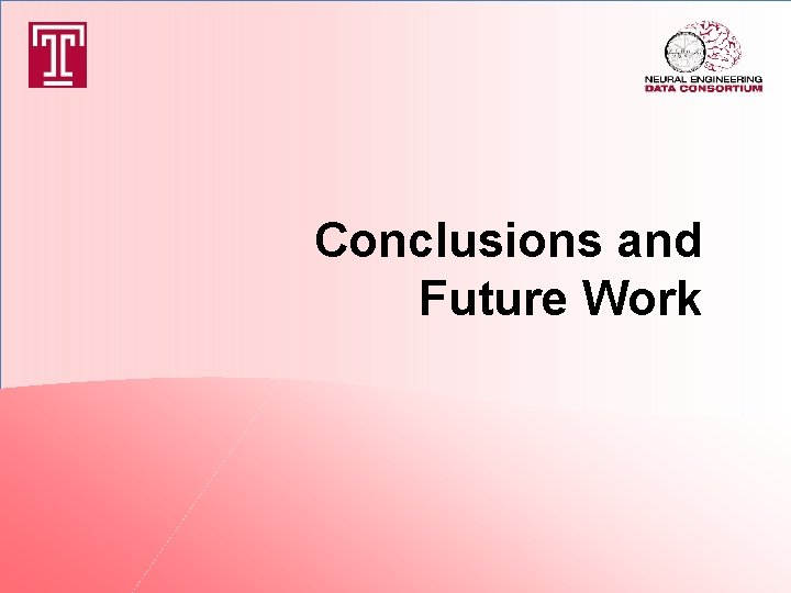 Conclusions and Future Work 
