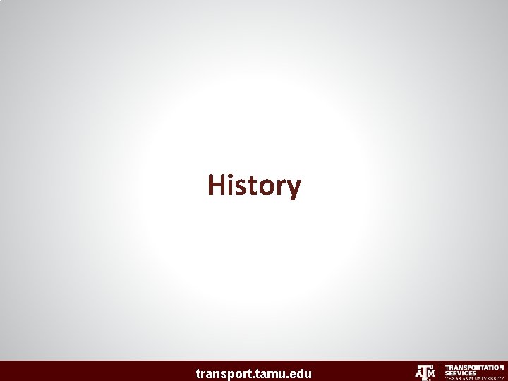 History transport. tamu. edu 