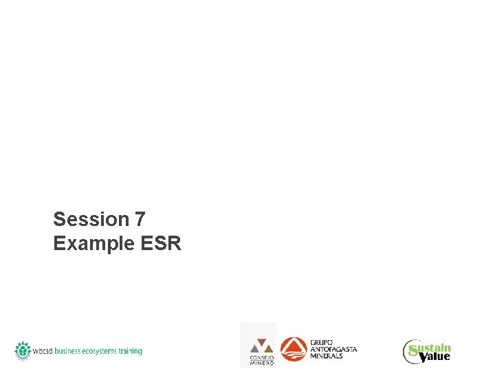 Session 7 Example ESR 