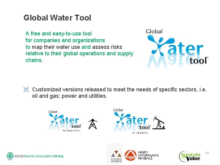 Global Water Tool A free and easy-to-use tool for companies and organizations to map