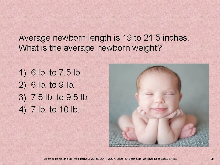 Average newborn length is 19 to 21. 5 inches. What is the average newborn