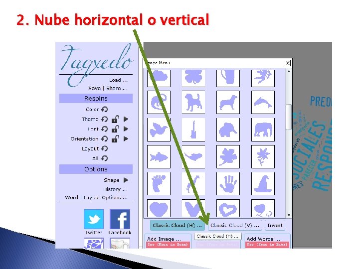 2. Nube horizontal o vertical 