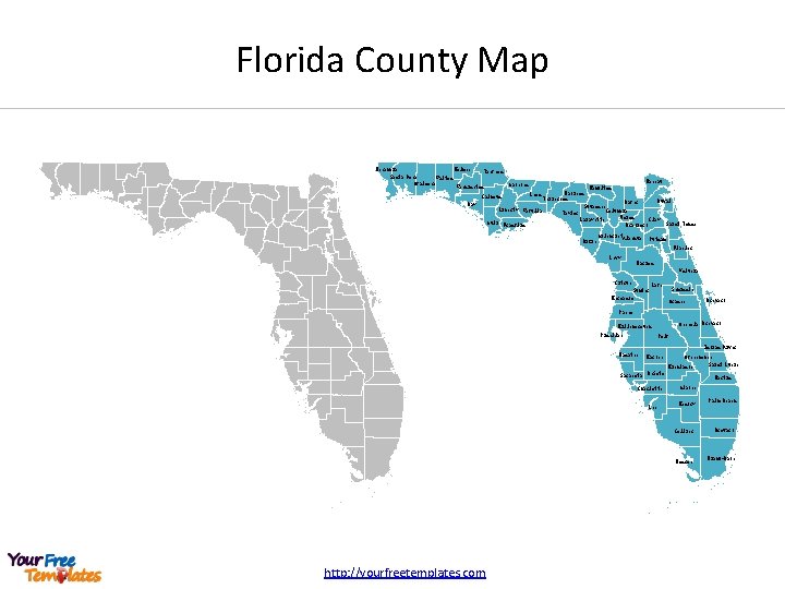 Florida County Map Escambia Santa Rosa Walton Okaloosa Holmes Jackson Nassau Hamilton Madison Leon