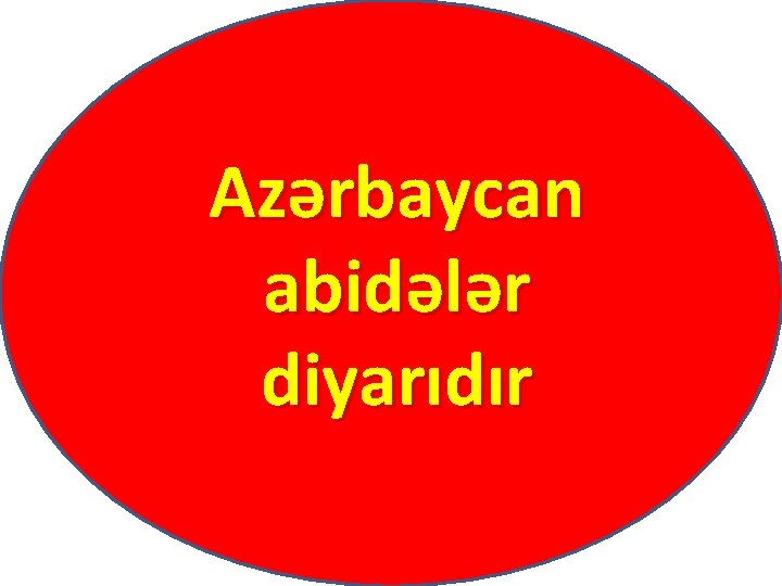 Azərbaycan abidələr diyarıdır 