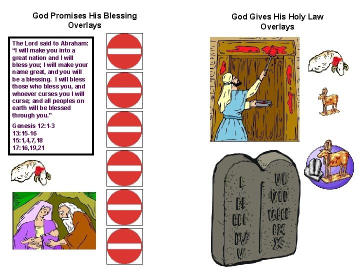 God Promises His Blessing Overlays The Lord said to Abraham: “I will make you