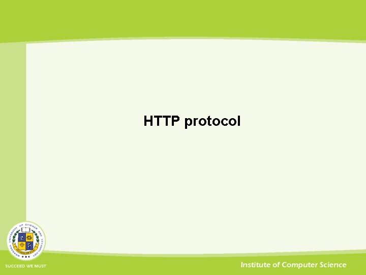 HTTP protocol 