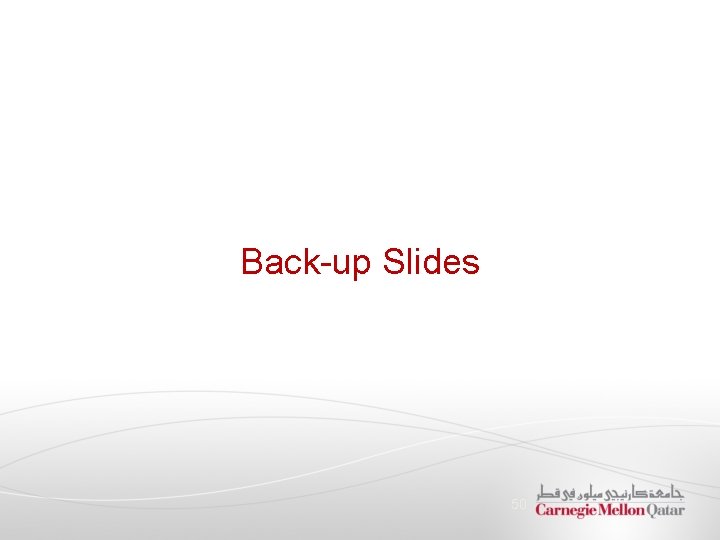 Back-up Slides 50 
