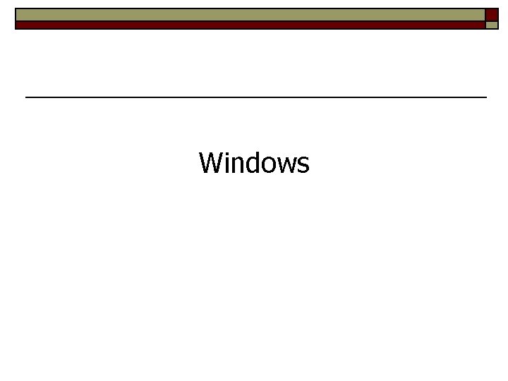 Windows 