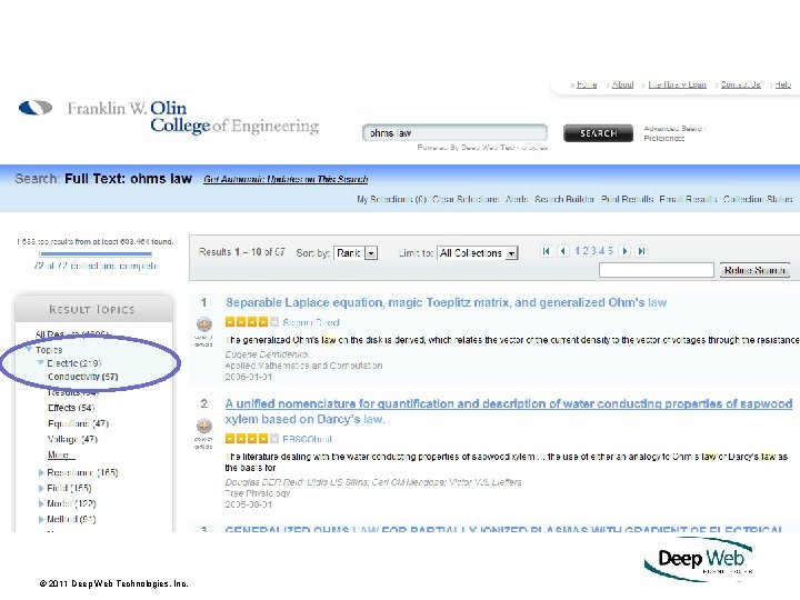 © 2011 Deep Web Technologies, Inc. 