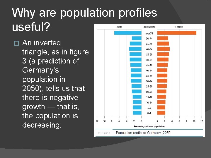 Why are population profiles useful? � An inverted triangle, as in figure 3 (a