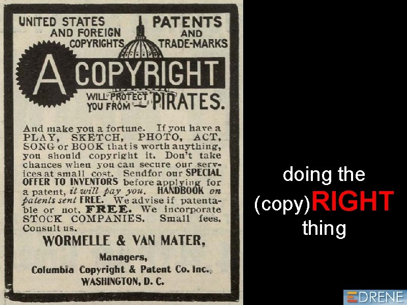 doing the (copy)RIGHT thing 