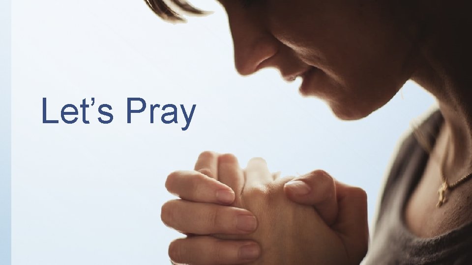 Let’s Pray 