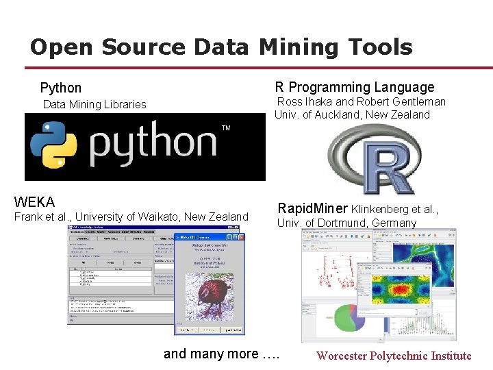 Open Source Data Mining Tools Python R Programming Language Data Mining Libraries Ross Ihaka Open Source Data Mining Tools Python R Programming Language Data Mining Libraries Ross Ihaka