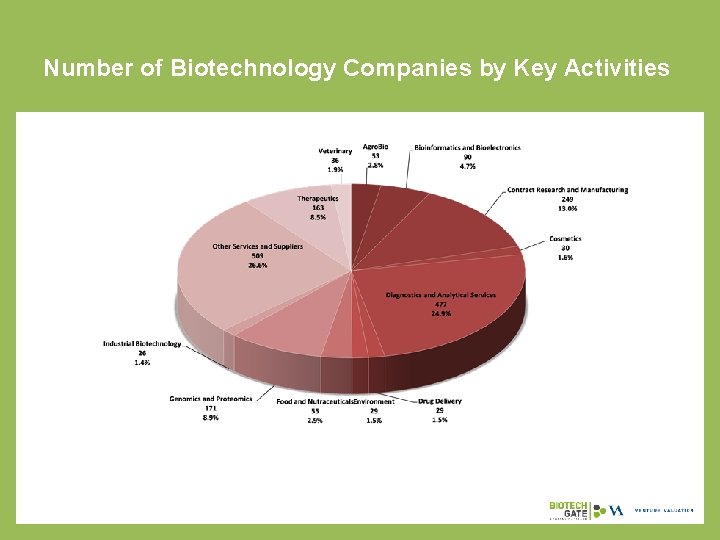 Number of Biotechnology Companies by Key Activities 