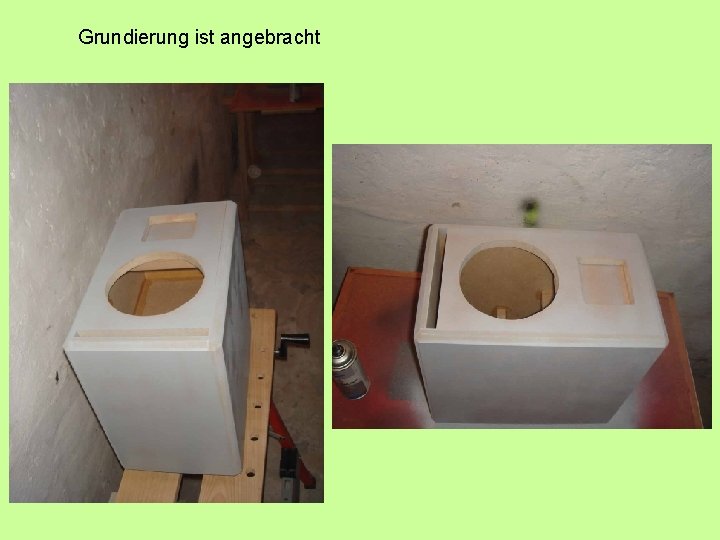 Grundierung ist angebracht 