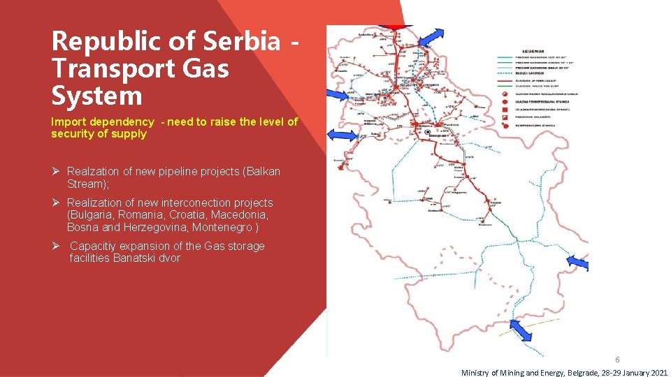 Republic of Serbia Transport Gas System Import dependency - need to raise the level