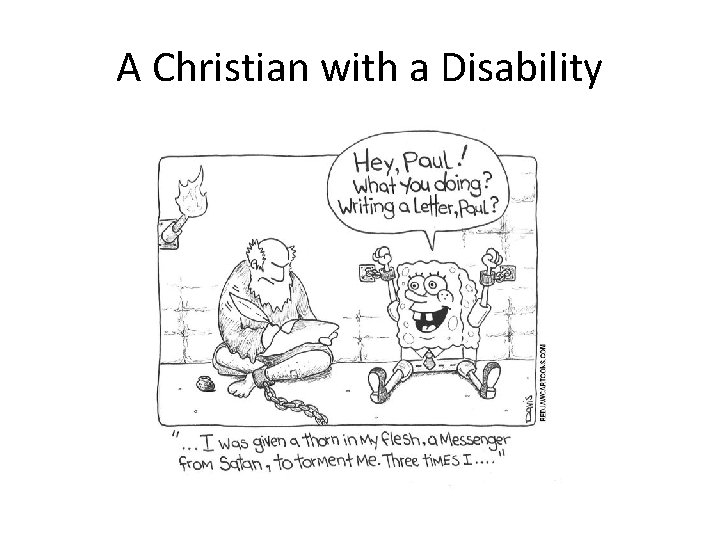 A Christian with a Disability 