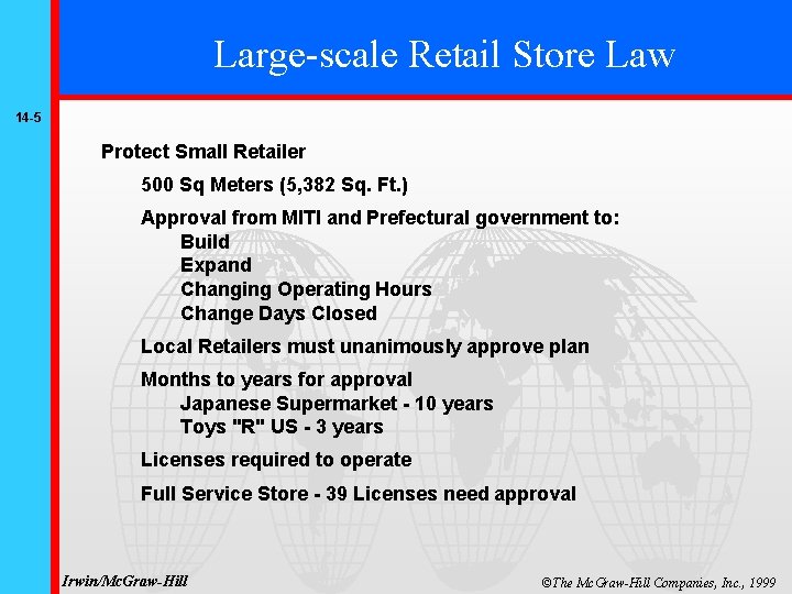 Large-scale Retail Store Law 14 -5 Protect Small Retailer 500 Sq Meters (5, 382