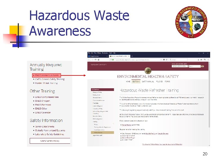 Hazardous Waste Awareness 20 