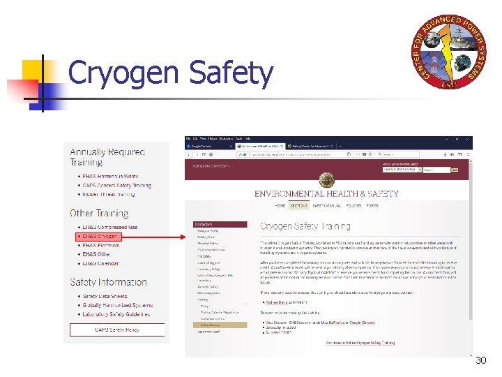 Cryogen Safety 30 