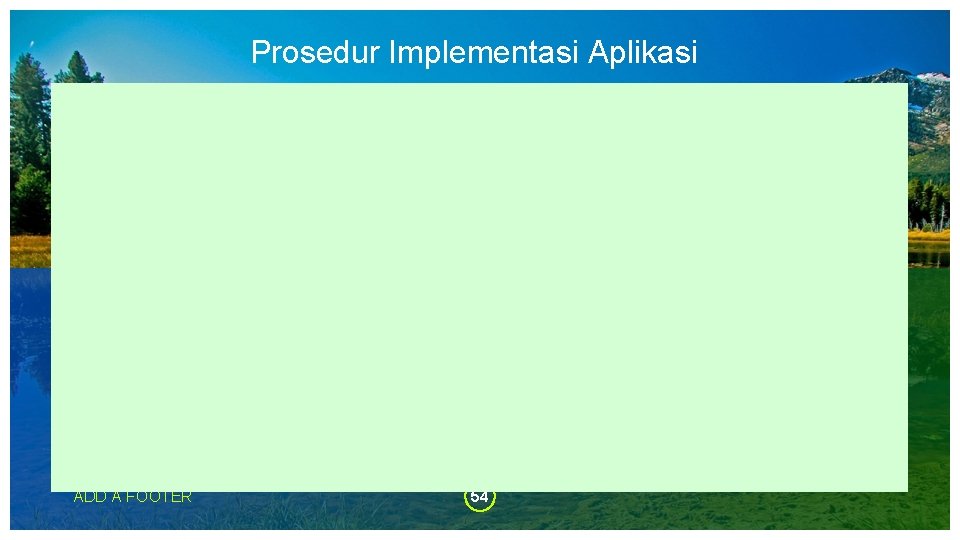 Prosedur Implementasi Aplikasi ADD A FOOTER 54 Prosedur Implementasi Aplikasi ADD A FOOTER 54