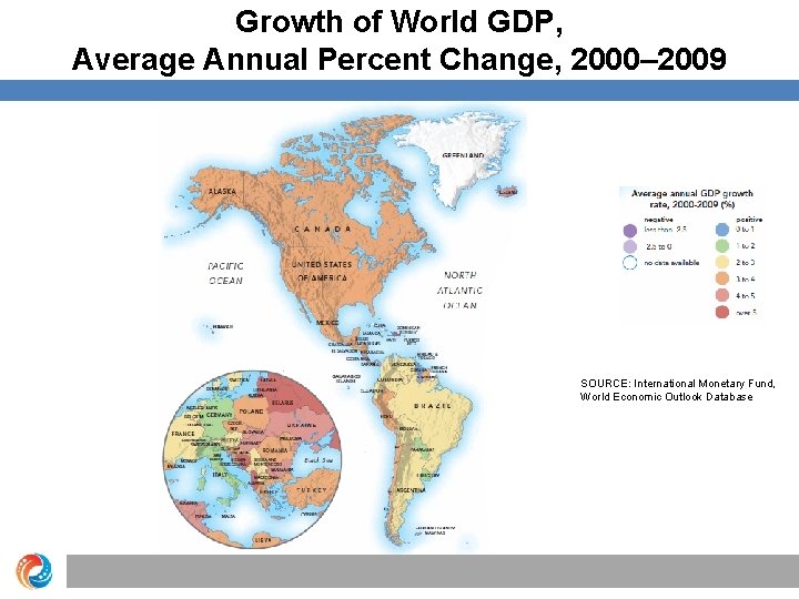 Growth of World GDP, Average Annual Percent Change, 2000– 2009 SOURCE: International Monetary Fund,
