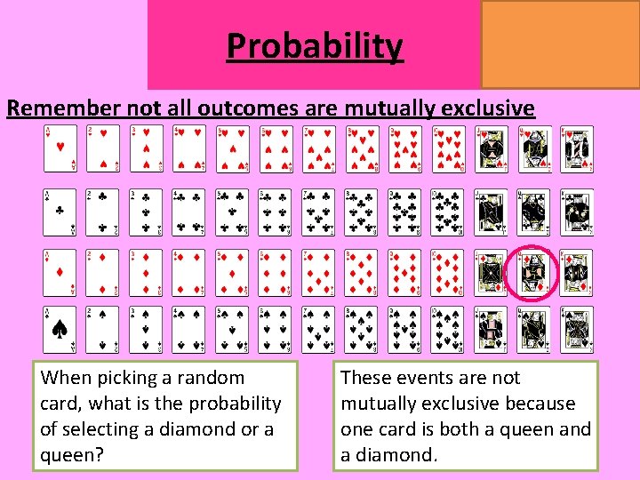 Probability MATHSWATCH CLIP 14, 59, 60, 125 GRADE 1, 2, 3 Remember not all