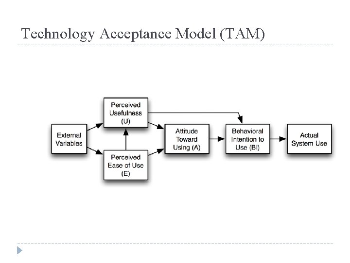 Technology Acceptance Model (TAM) 