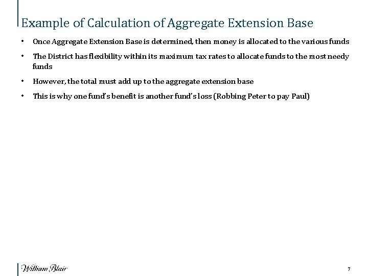 Example of Calculation of Aggregate Extension Base • Once Aggregate Extension Base is determined, Example of Calculation of Aggregate Extension Base • Once Aggregate Extension Base is determined,