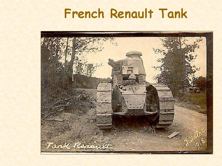 French Renault Tank 
