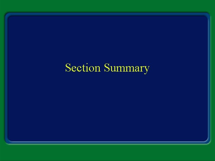 Section Summary 