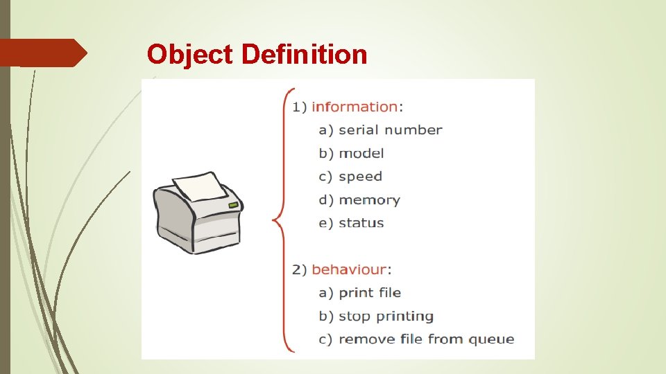 Object Definition Object Definition