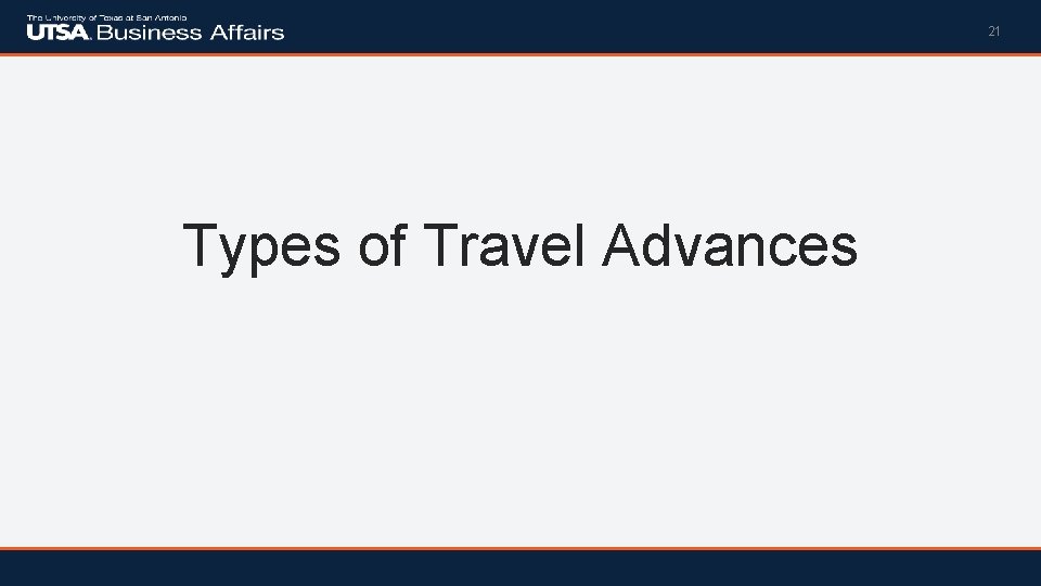 21 Types of Travel Advances 