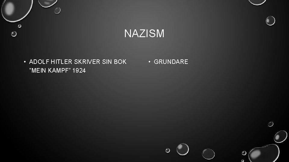 NAZISM • ADOLF HITLER SKRIVER SIN BOK ”MEIN KAMPF” 1924 • GRUNDARE 