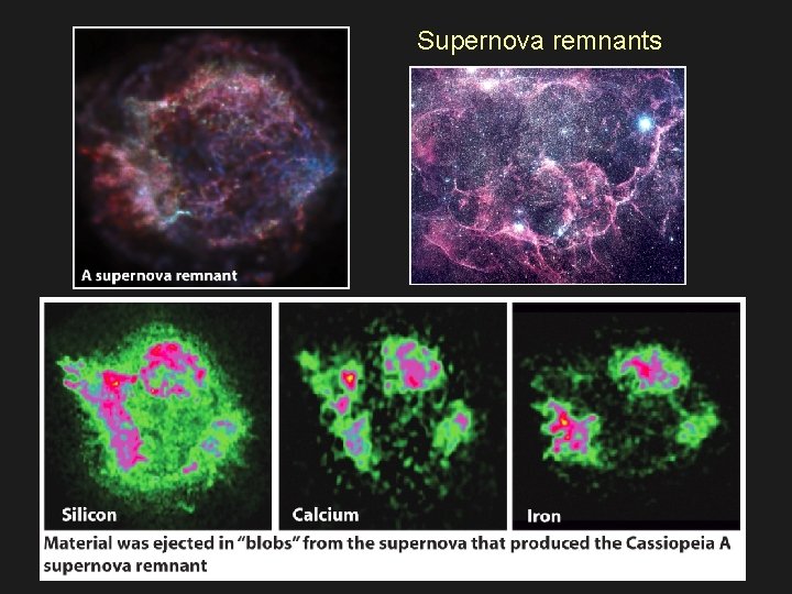 Supernova remnants 