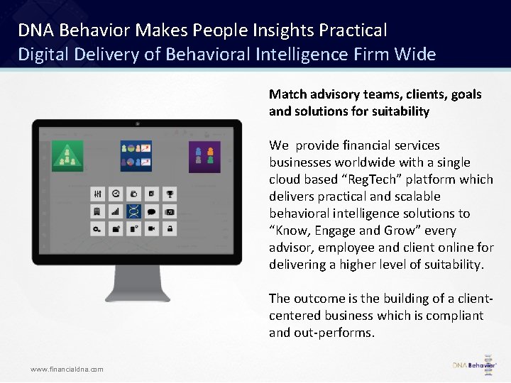 DNA Behavior Makes People Insights Practical Digital Delivery of Behavioral Intelligence Firm Wide Match