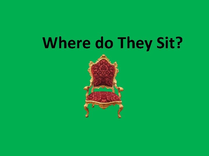 Where do They Sit? 